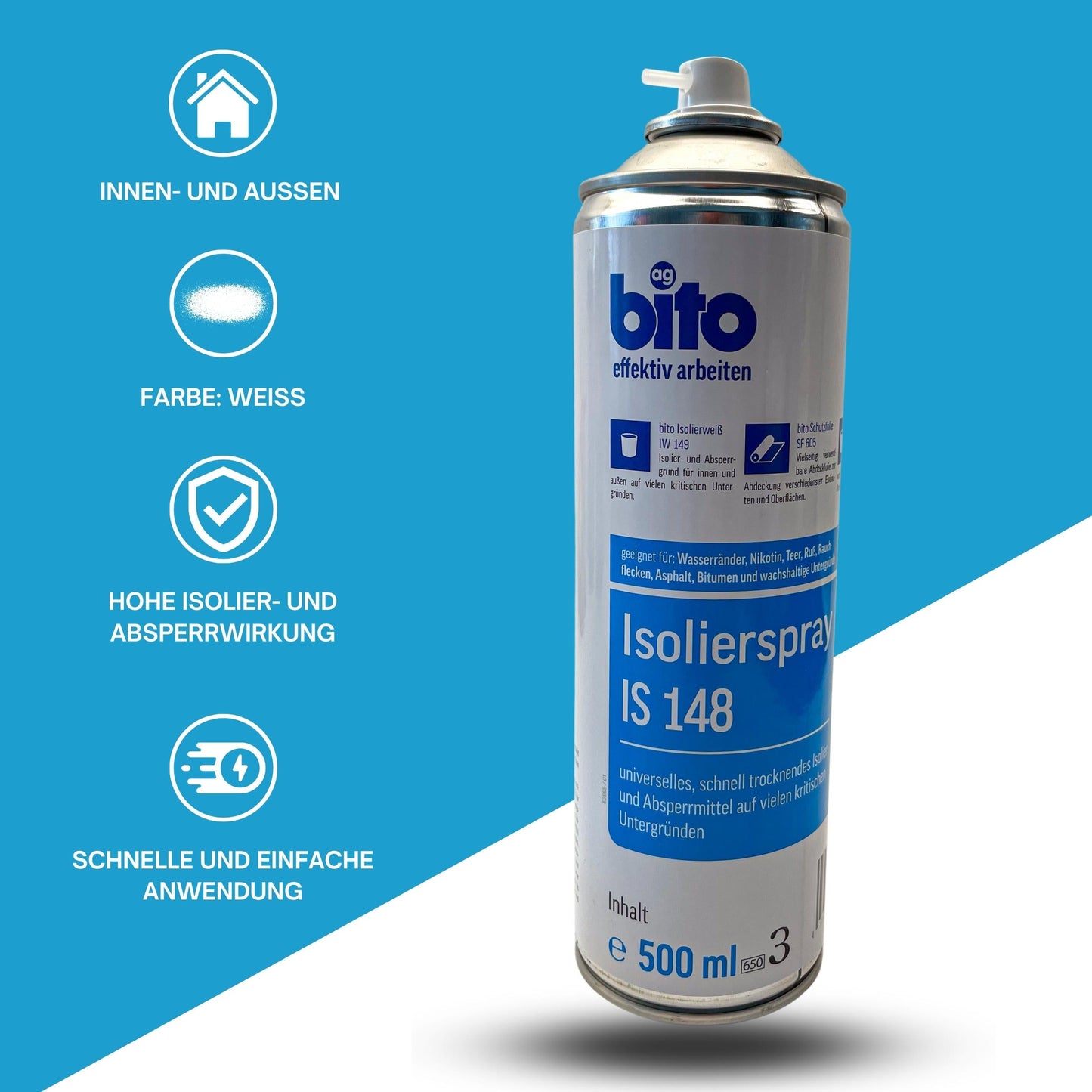 bito Isolierspray IS 148 Fleckenspray 500 ml