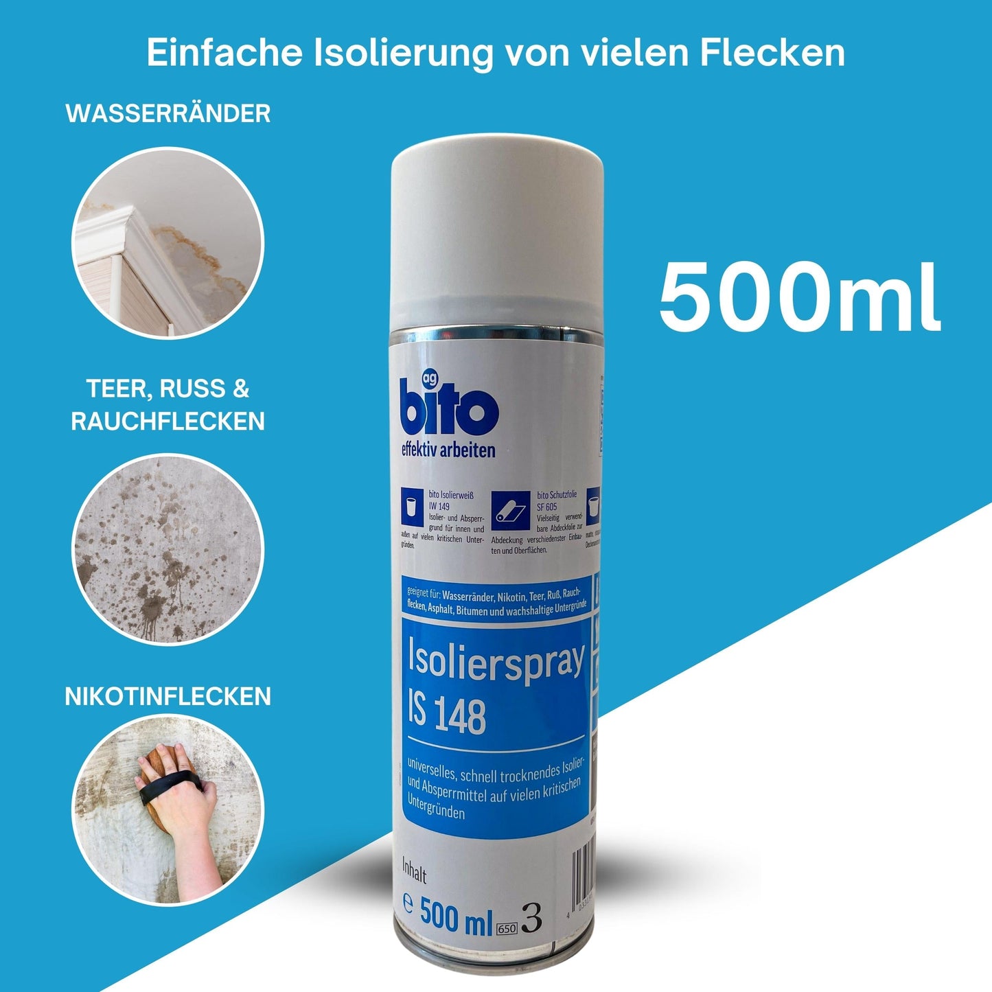 bito Isolierspray IS 148 Fleckenspray 500 ml