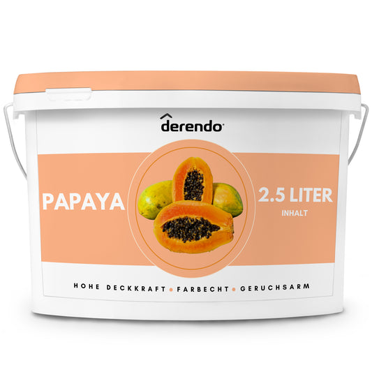 Derendo Exklusivee Wandfarbe Papaya